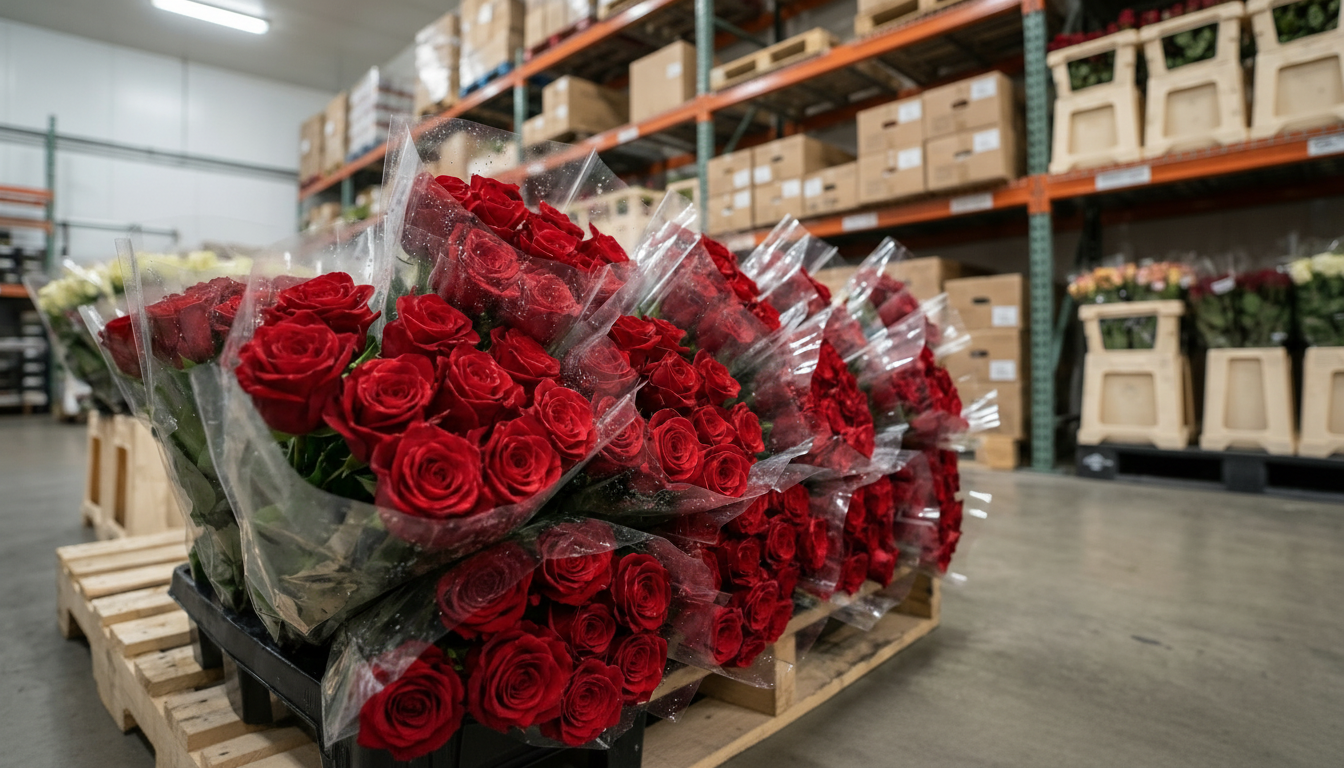 Vista en altura del almacén